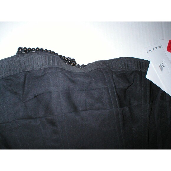 New Womens 2 4 NWT Designer Marni Dress Black Silk Green Sequins Italy 40 Short - Picture 7 of 12